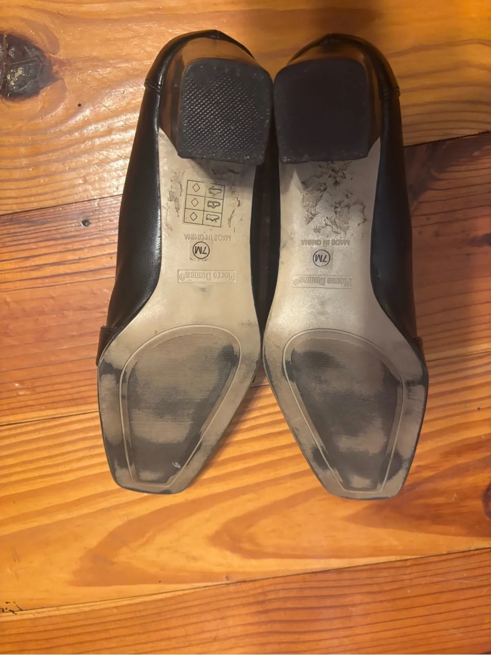 Pierre Dumas Black Pointed Toe Slip-On Loafers